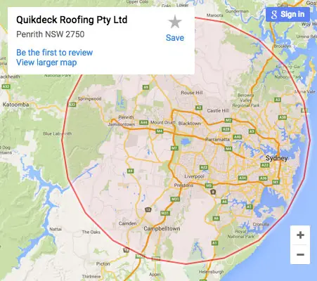 Quikdeck offers Metal Roofing Contractor Services to the Sydney metro area and beyond.