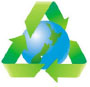 World recycling and enviromental logo