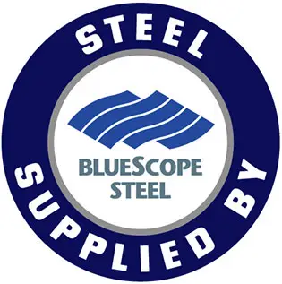 Supplied by BlueScope Steel Australia logo